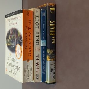 Oprah’s Book Club 4 Books HB Backroads PB Jewel River Songs in Ordinary